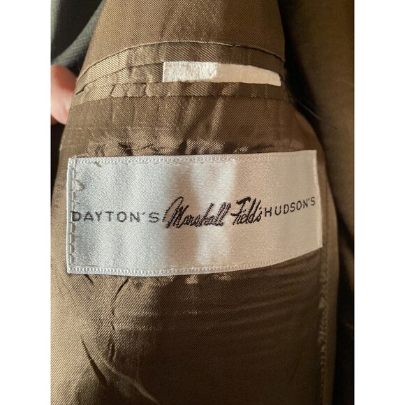 Vintage 90s Sportcoat 1990s Marshall Fields Hudsons Brown Wool Size 42R - Picture 4 of 6